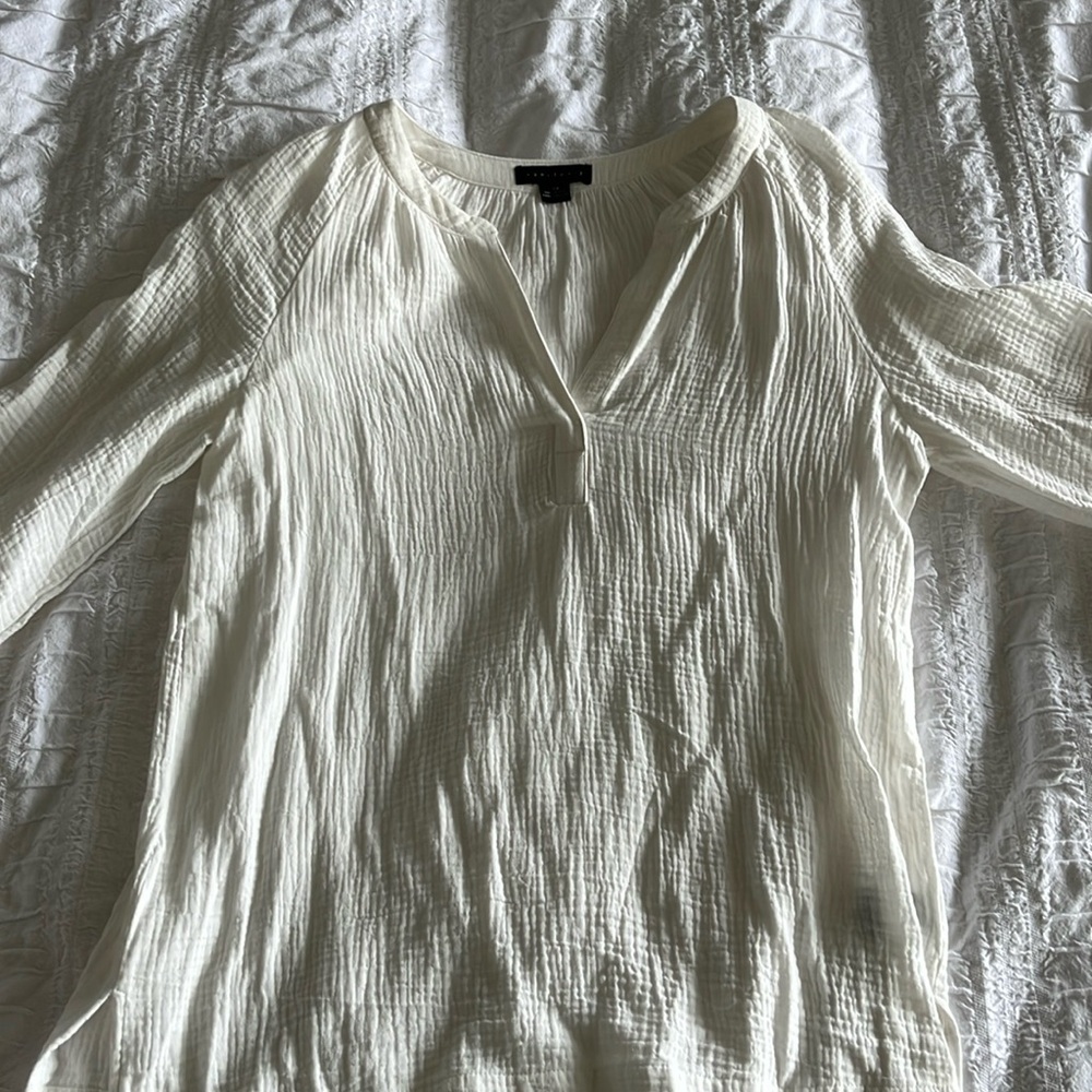 Sanctuary white tunic size medium in 100 cotton waffle